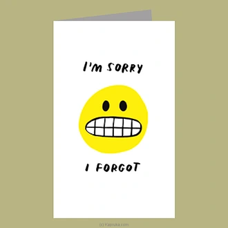 I`m Sorry I Forgot Greeting Card Buy Greeting Cards Online for specialGifts