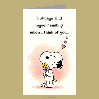 ``I Always Find Myself Smiling`` Romance Greeting Card Buy Greeting Cards Online for specialGifts
