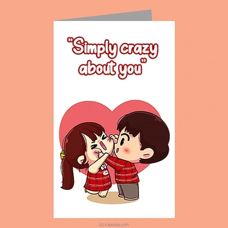 ``Simply Crazy About You`` Greeting Card Buy Greeting Cards Online for specialGifts