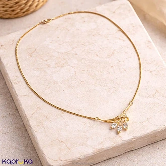 STONE N STRING CUBIC ZIRCONIA CHAIN NECKLACE Buy Stone N String Online for specialGifts