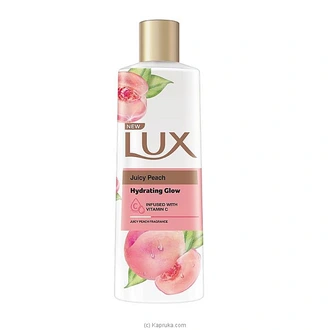 Lux Juicy Peach Hydrated Glow Bodywash 240ml - Cleansers  Online for none