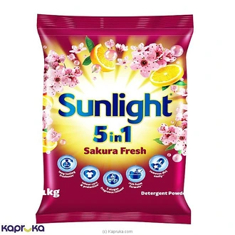 Sunlight 5 In 1 Sakura Fresh Detergent Powder 1kg Buy Sunlight Online for specialGifts