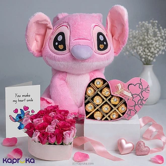 Sweetheart Surprise Gift Combo With Angel Stitch Plush, Ferrero  Online for none