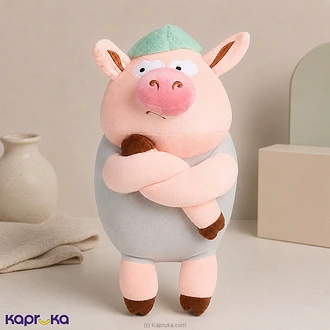 Grumpy Oink Pig Plush Toy - 15 Inch Buy Soft and Push Toys Online for specialGifts