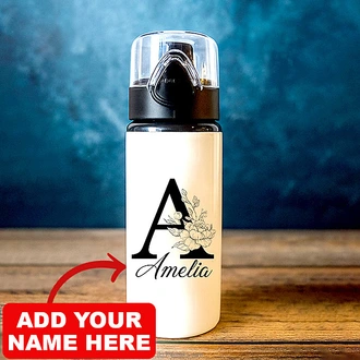 Personalized Water Bottle With Initial And Name Buy personalized gifts Online for specialGifts