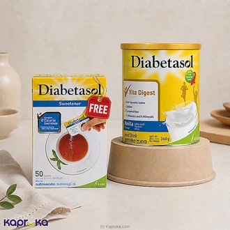 Diabetasol Vanilla 360g Tin With FREE Diabetasol Sweetener - 50 Sachets Buy DiabetaX Online for specialGifts