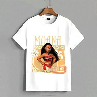 Disney Moana Graphic Printed Kids  Adults Unisex T-Shirt ? White Buy New Additions Online for specialGifts