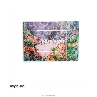 Bloom Notes Autograph A5 Hardcover Notebook ? 160 Pages Buy Panther Online for specialGifts
