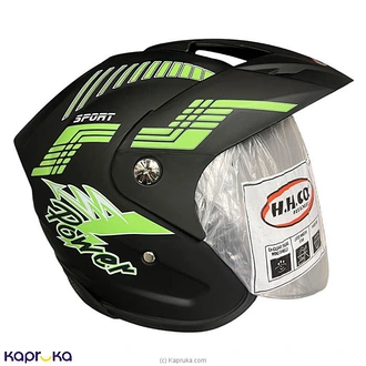 HHCO Helmet Flash Sport Black And Green -502 Buy Automobile Online for specialGifts