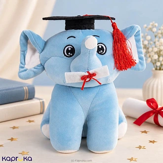 Sapphire Grad Elephant Teddy - 12 Inch Buy Soft and Push Toys Online for specialGifts