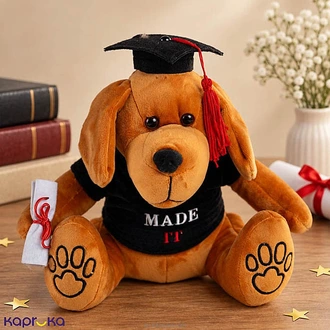 Smarty Paws Graduation Dog Plush Toy - 12 Inch Buy Soft and Push Toys Online for specialGifts