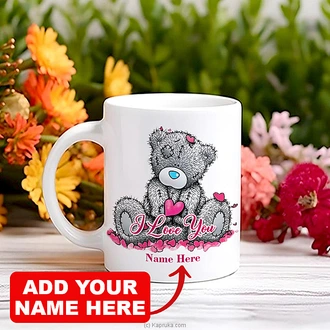Personalized ``I Love You`` Teddy Bear Ceramic Mug - 11oz Buy personalized gifts Online for specialGifts