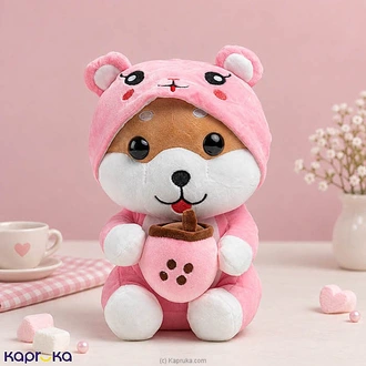 Pink Hoodie Shiba Inu Boba Plush Toy - 11 Inch Buy Soft and Push Toys Online for specialGifts