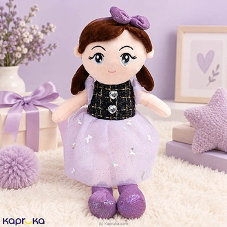 Lily Purple Dress Girl Plush Doll - 17 Inch Buy Soft and Push Toys Online for specialGifts
