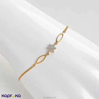Mallika Hemachandra 22kt Gold Bracelet Set With Cubic Zirconia (  Online for none