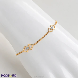 Mallika Hemachandra 22kt Gold Bracelet Set With Cubic Zirconia (  Online for none
