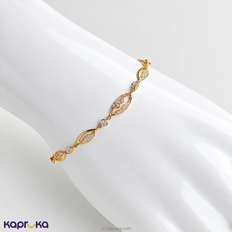 Mallika Hemachandra 22kt Gold Bracelet Set With Cubic Zirconia (  Online for none