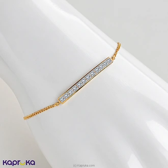 Mallika Hemachandra 22kt Gold Bracelet Set With Cubic Zirconia (  Online for none
