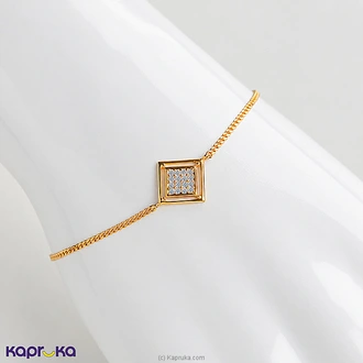 Mallika Hemachandra 22kt Gold Bracelet Set With Cubic Zirconia (  Online for none