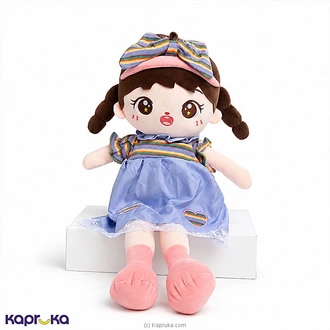 Rainbow Striped Bow Girl Rag Doll - 75cm Buy Soft and Push Toys Online for specialGifts