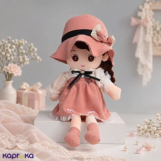 Pink Sun Hat Vintage Dress Rag Doll - 75cm Buy Soft and Push Toys Online for specialGifts