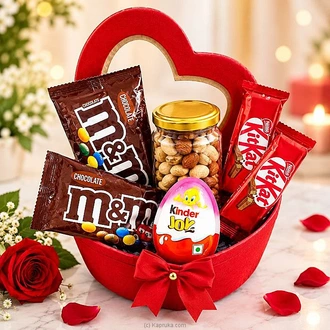 Sweetheart Bliss Chocolate Nut Gift Hamper  Online for none