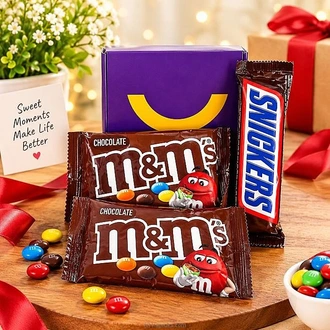 Choco Drip With M And M And Snickers Buy combo gift pack Online for specialGifts