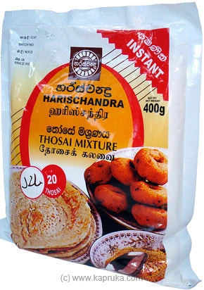 Harischandra instant thosai mixture pkt - 400g - flour / instan  Online for none