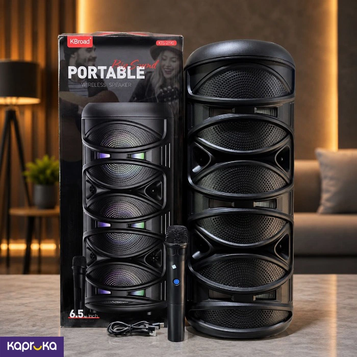 Kts 2190 Bluetooth Karaoke Speaker With Wireless Microphone