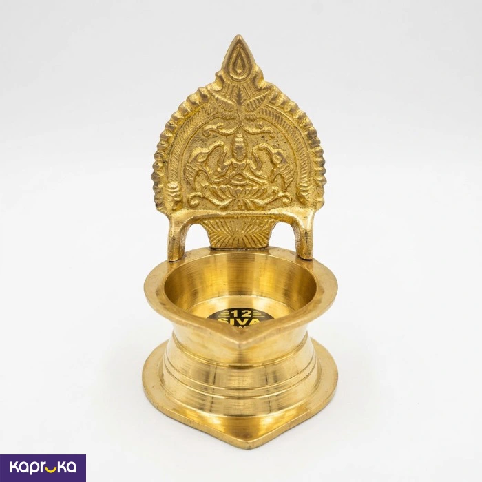 Kamatchi Amman Vilakku Oil Lamp 4.5 Inches