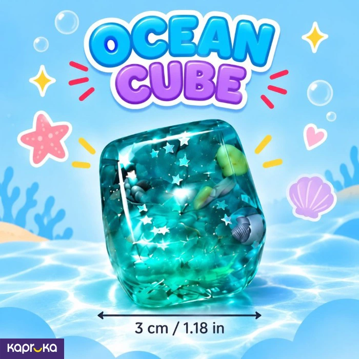 Ocean Cube Squishy Toy Design May Vary