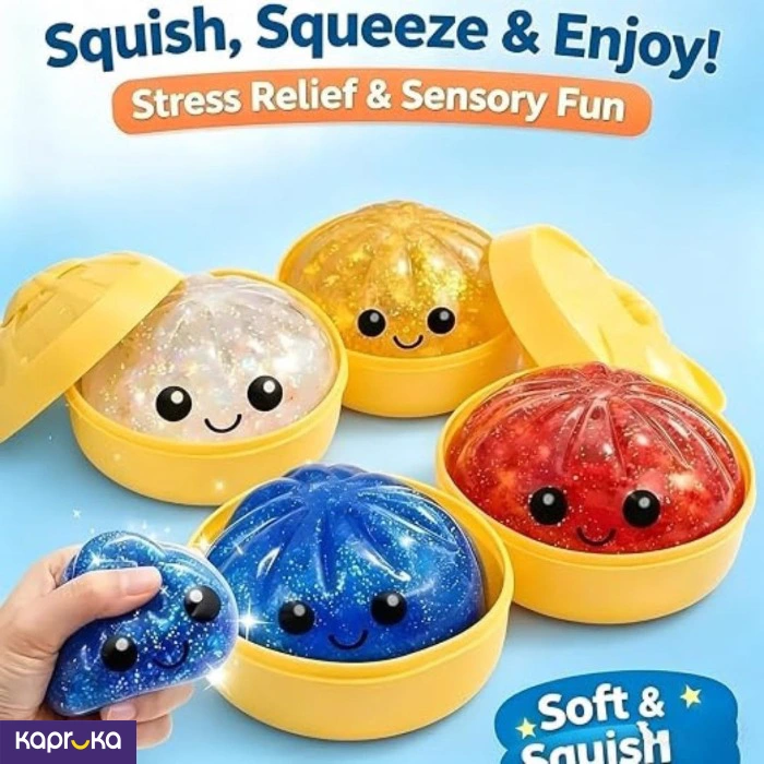 Mystery Glitter Dumpling Mini Squishy Toy 4 Inch