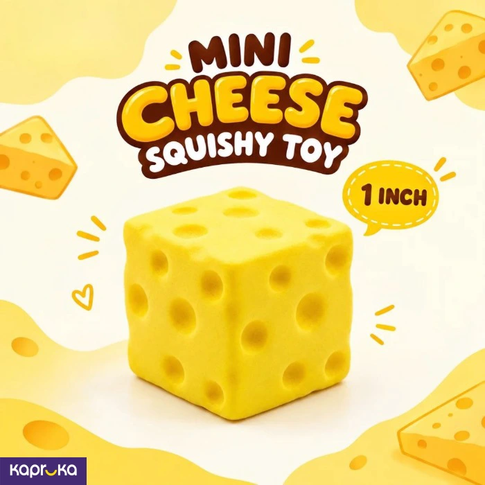 Squishy Mini Cheese 1 Inch Size 1pcs