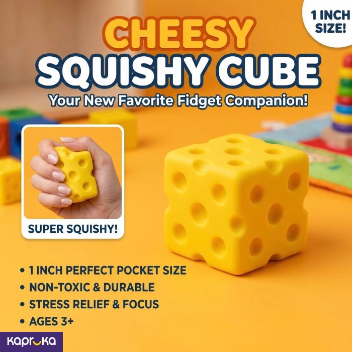 Squishy Mini Cheese 1 Inch Size 1pcs