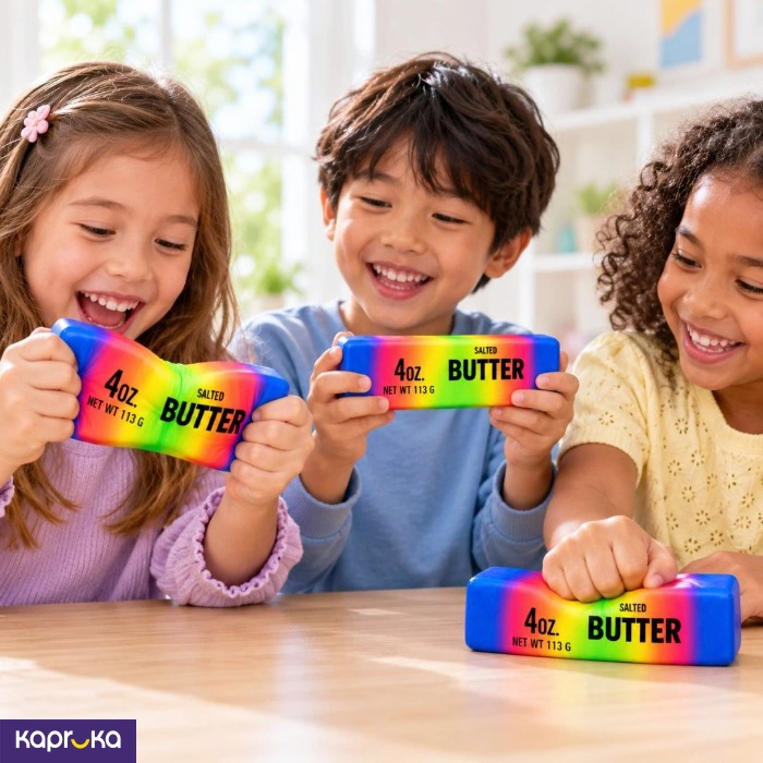 Butter Rainbow Color Squishy Toy Soft Foam
