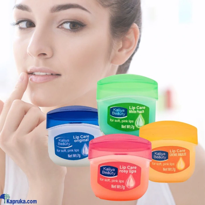 Lip Balm Kaliya Beauty For Soft Pink Lips White Peach 7g