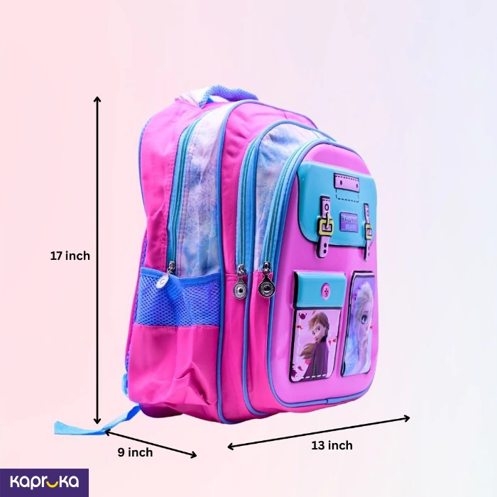 3d Cartoon Kids Backpack Preschool School Bag Large Frozen 2
