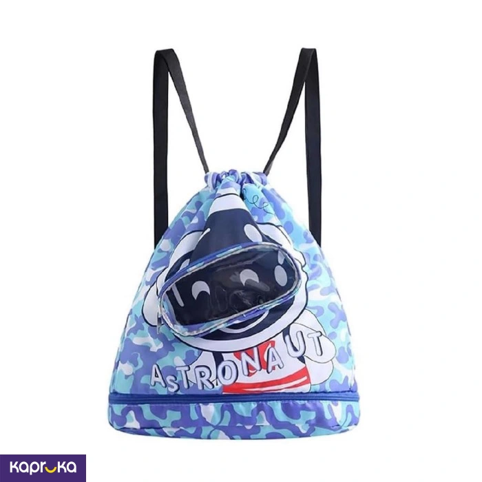 Astronaut Design Kids Swimming Bag Blue