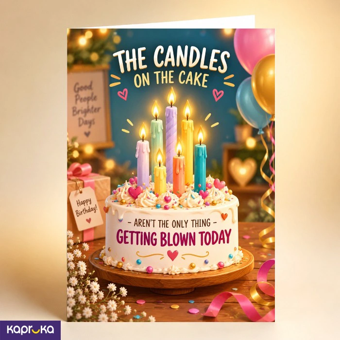 Funny Birthday Naughty Greeting Card
