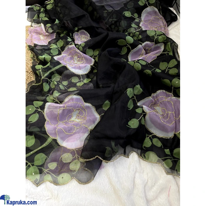 Pure Soft Organza Silk Saree With Beautiful Floral Prints