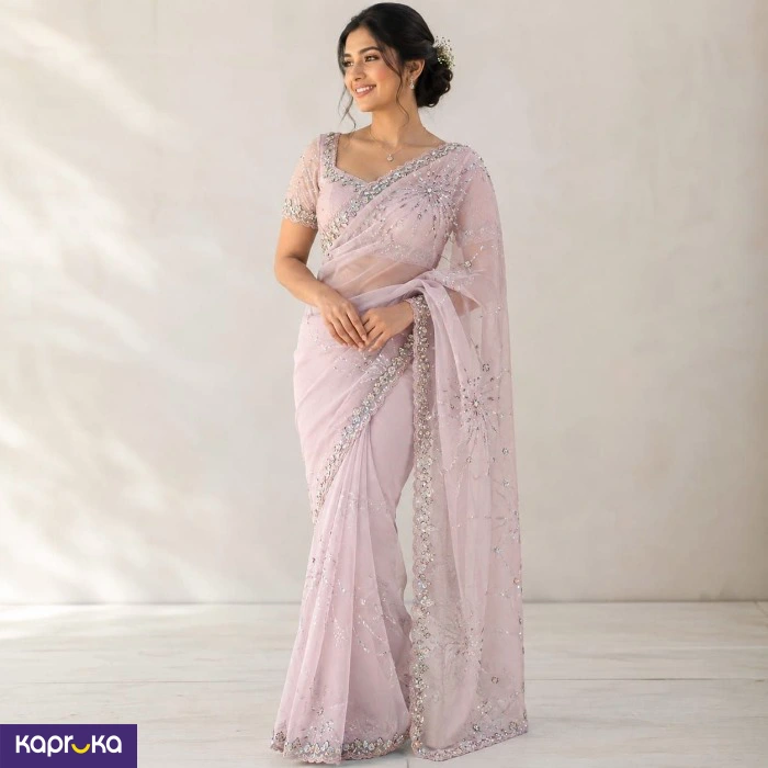 Premium Butterfly Soft Net Saree