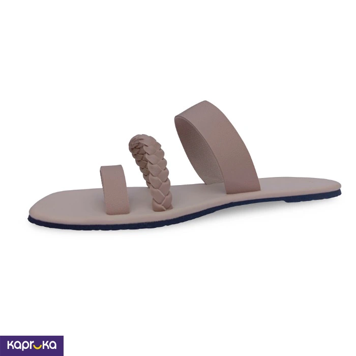 Omac Mira Beige Flats For Ladies