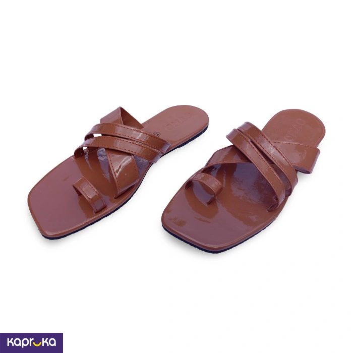 Omac Taila Brown Flats For Ladies