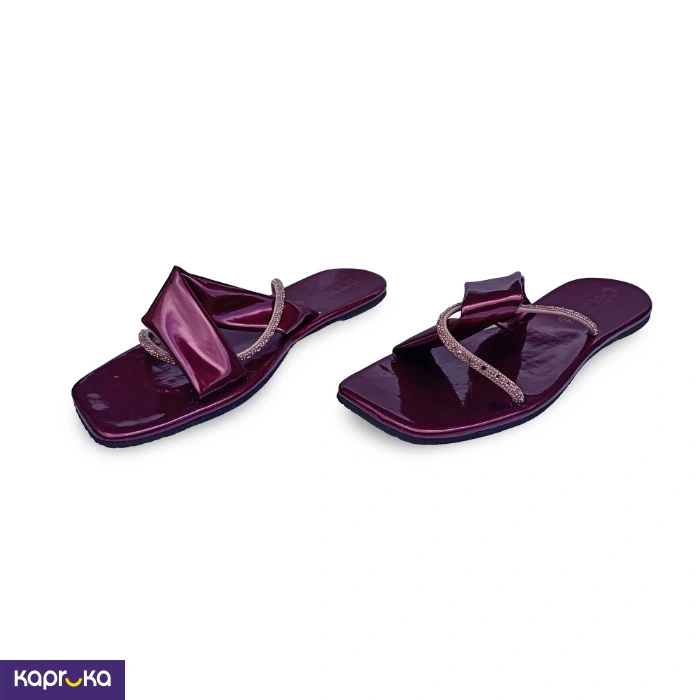 Omac Alora Maroon Flats For Ladies