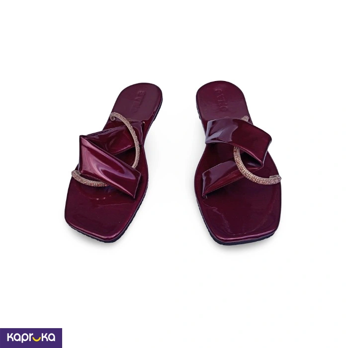 Omac Alora Maroon Flats For Ladies