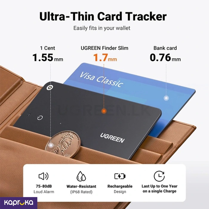 Ugreen Cm817 Finetrack Slim Wallet Smart Tracker