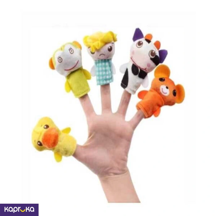 5 Pcs Cute Animal Finger Puppets Mixed Characters