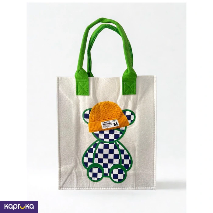 Cartoon Bear Small Tote Bag
