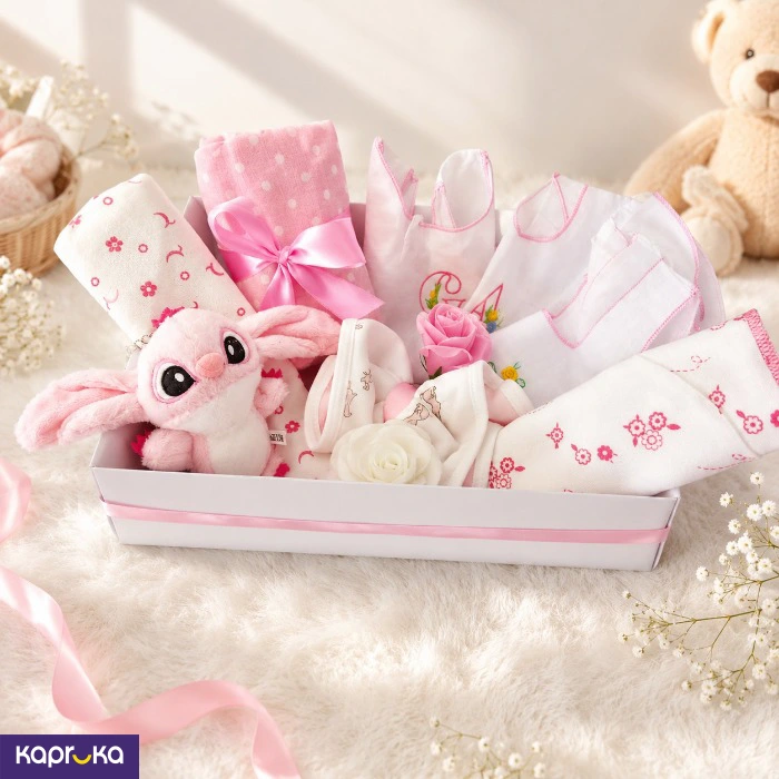Pink Stitch Baby Bliss Gift Hamper