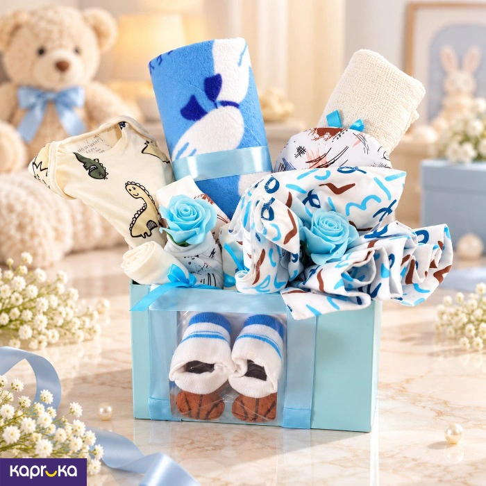 Blue Stars Baby Gift Box